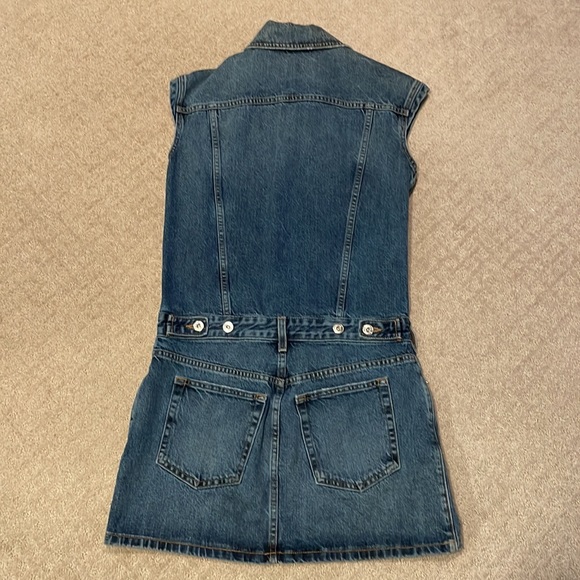 EUC Proenza Schouler Drawstring Tie Denim Dress - Picture 6 of 9